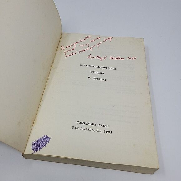 Spiritual Properties of Herbs by Gurudas (1988, Trade Paperback) - Picture 10 of 13